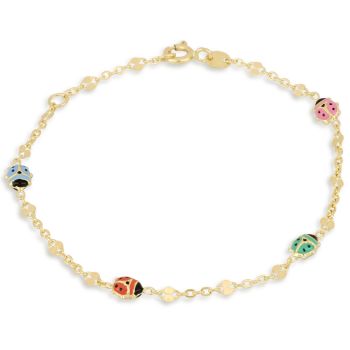 Bracciale con coccinelle