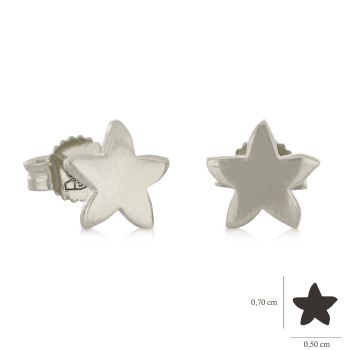 Starfish earrings with zircons