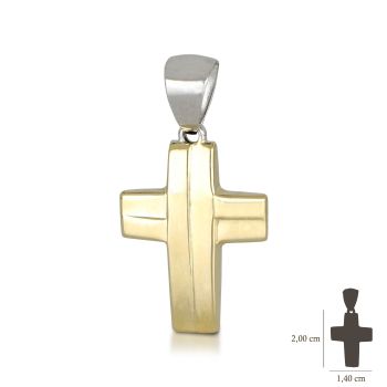 Croce bicolore scatolata