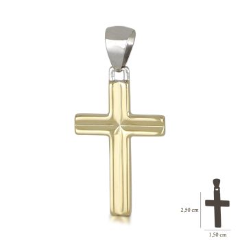 Croce bicolore scatolata