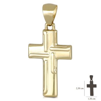 Croce gialla scatolata
