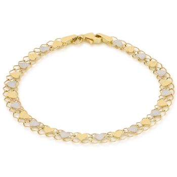 Bracciale bicolore a lastra