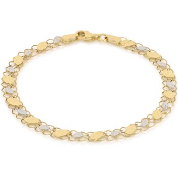 Bracciale bicolore a lastra