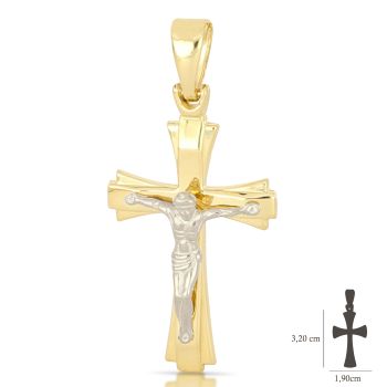 Croce bicolore scatolata
