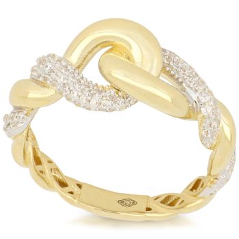 Anello 3D con zirconi