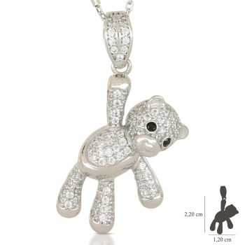 Pendente Orsetto bianco