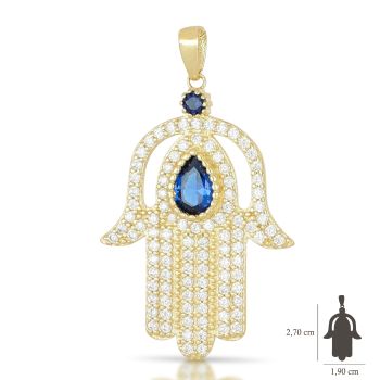 Croce stilizzata con zirconi