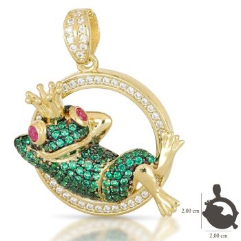 Croce stilizzata con zirconi