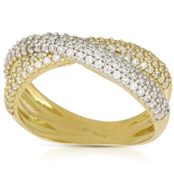 Anello con zirconi