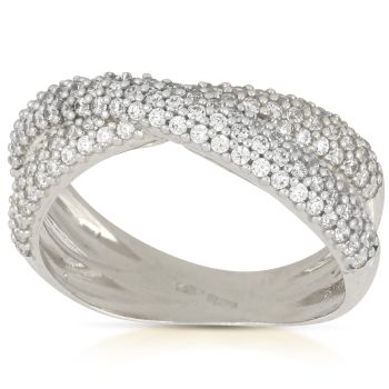 Anello con zirconi
