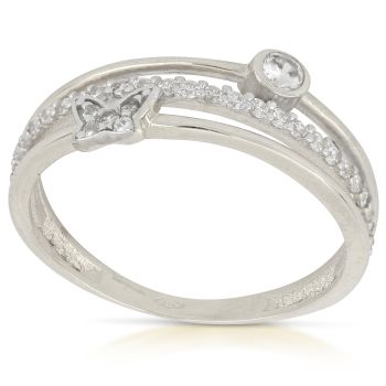 Anello con zirconi