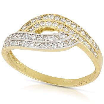 Anello con zirconi