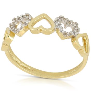 Anello con zirconi