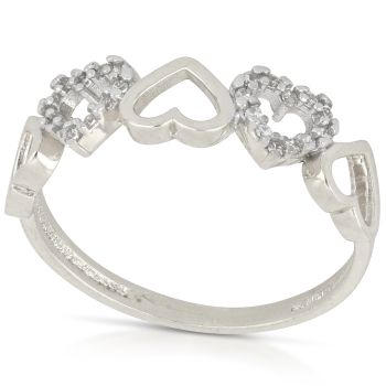 Anello con zirconi