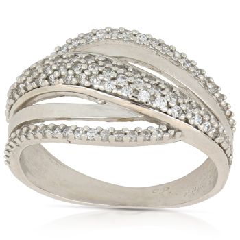 Anello con zirconi