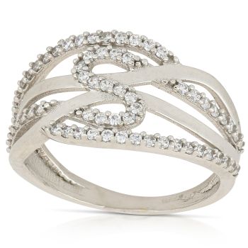 Anello con zirconi