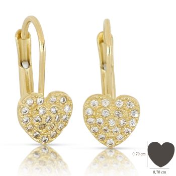 Orecchini a forma di cuore