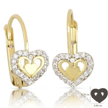 Orecchini a forma di cuore