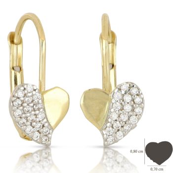 Orecchini a forma di cuore