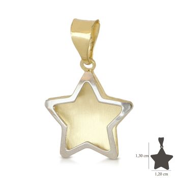 Pendente stella doppia lastra