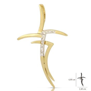 Croce con zirconi