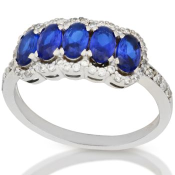 Anello con pietre ovali