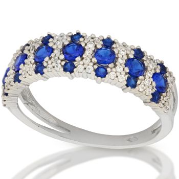 Anello a pave' di zirconi