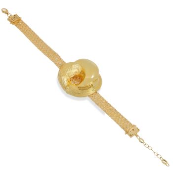 Gold knot bracelet