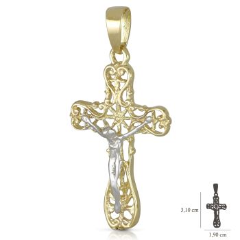 Croce traforata con Cristo