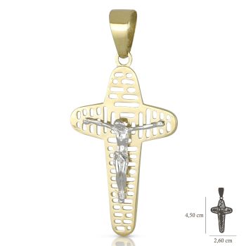 Croce traforata con Cristo