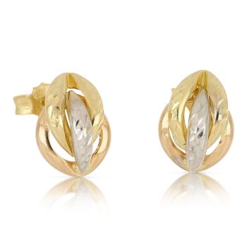 Orecchini nodo sfaccettati