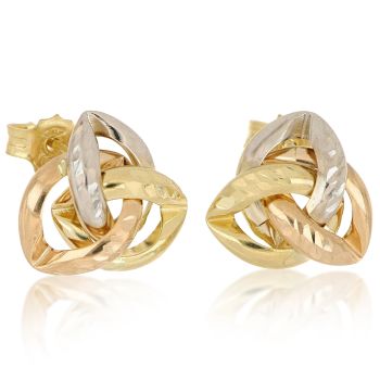 Orecchini nodo sfaccettati