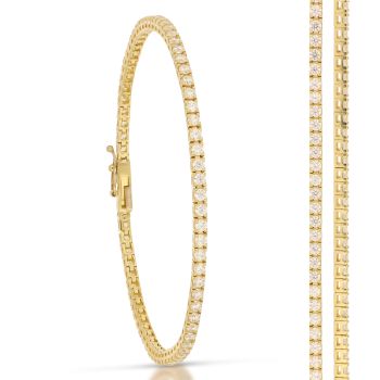 Bracciale tennis quadrato