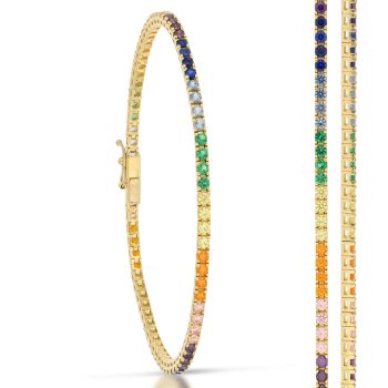 Bracciale tennis quadrato