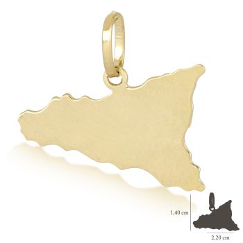 Pendente a forma di Sicilia
