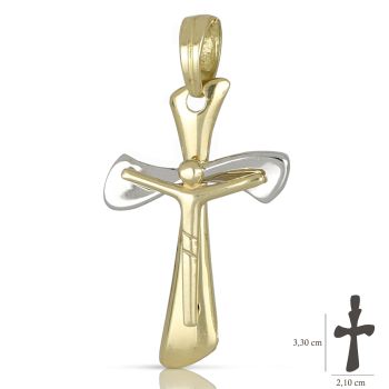 Croce bicolore con Cristo