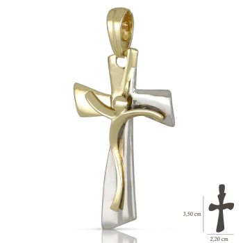 Croce bicolore con Cristo
