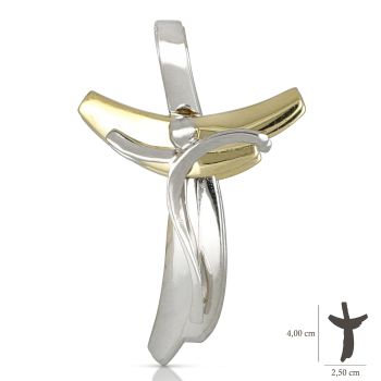 Croce bicolore con Cristo
