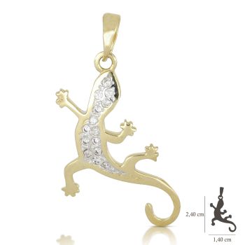 Zirconedl Gecko pendant
