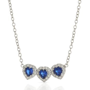 Girocollo con cuori blue