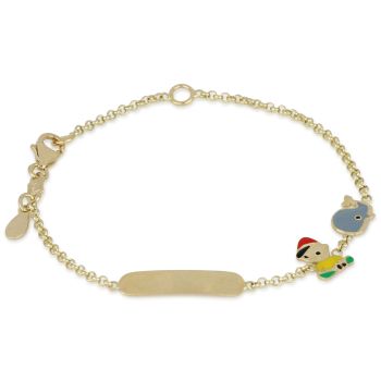 Bracciale con targa 14cm
