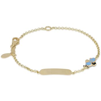 Bracciale con targa 14cm