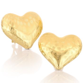 Orecchini cuore a clip