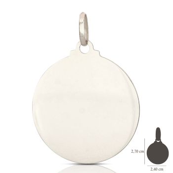 Customizable rounded medal