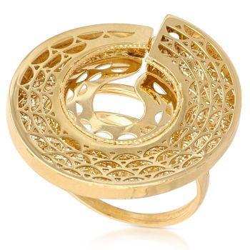 Anello tondo traforato