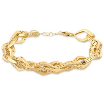 Bracciale a rombi traforati