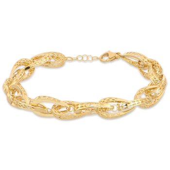 Drop chain link bracelet