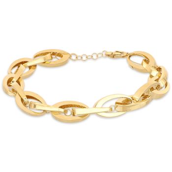 Oval chain link bracelet