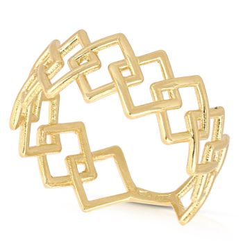 Anello rombi traforati