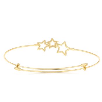 Bracciale a filo con stelle traforate